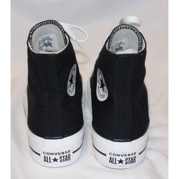 Converse Chuck Taylor All Star Lift HiTop Women Chunky Platform Sneakers 5 BLACK - Picture 7 of 7